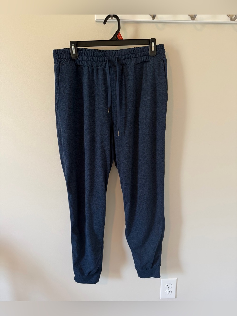 Quince Flowknit Mid Rise Jogger Heather Navy Women’s Size Large Pants